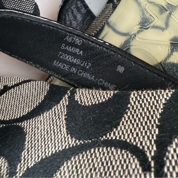 Coach Samira Flip Flop Women’s Sandals Black Gray Size 9B - Picture 6 of 6